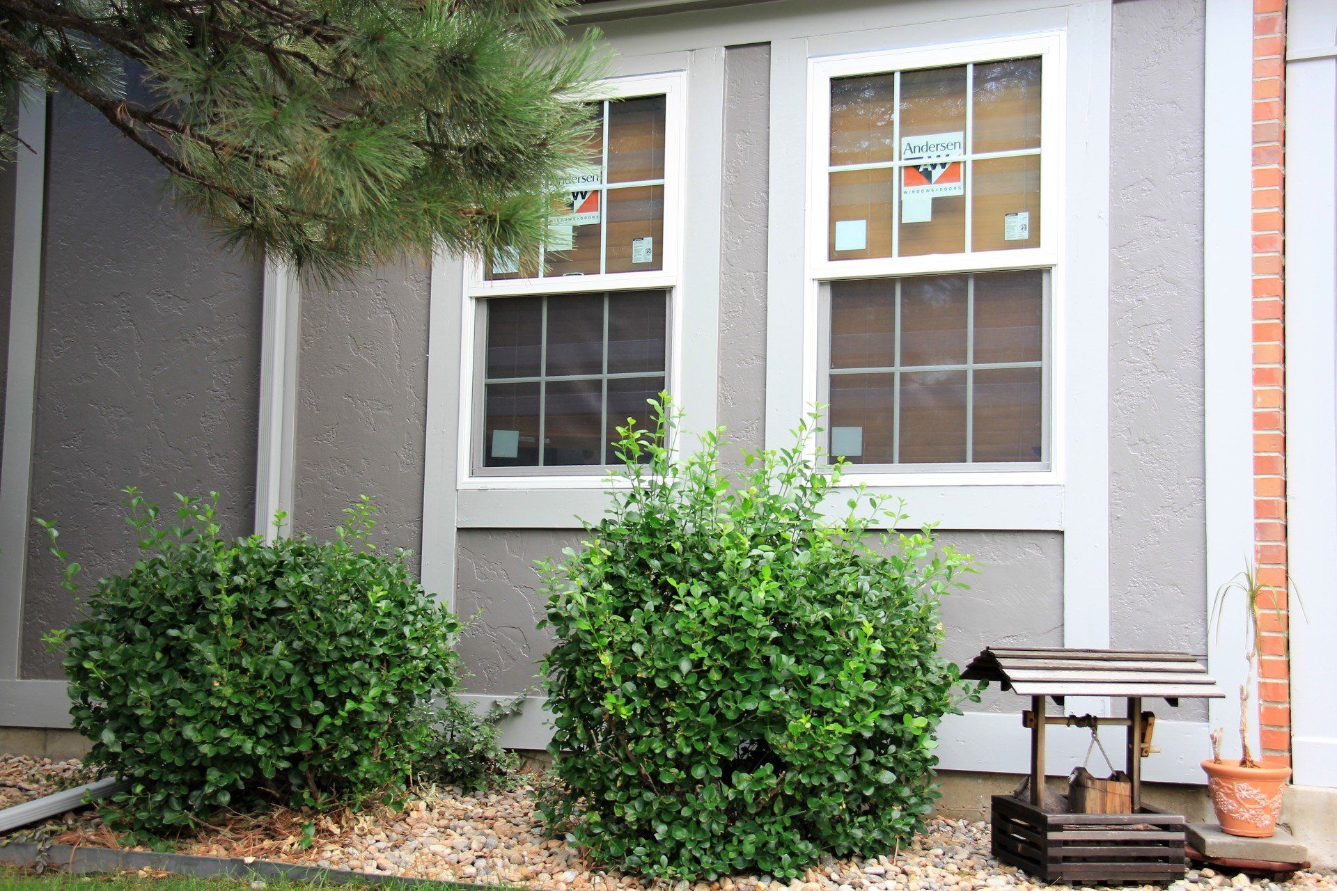 Andersen windows have been installed in this residence.
