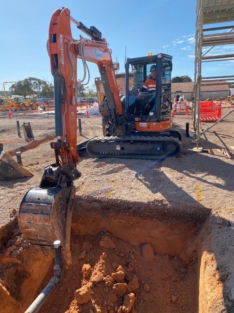 Excavation Equipment In Action