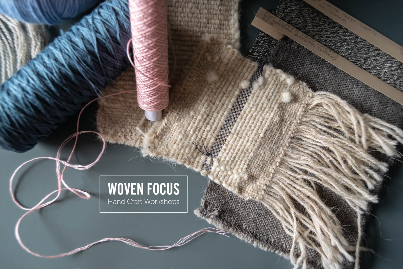 Wool composition for Woven Focus, designed and photographed by MooksGoo
