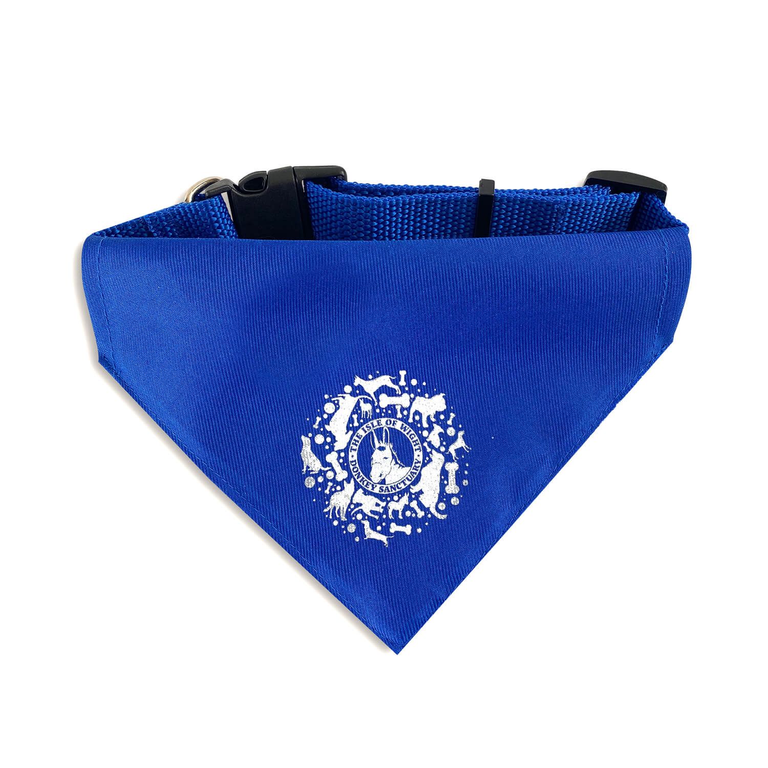 Dog bandana for the Isle of Wight Donkey Sanctuary's shop, designed by MooksGoo