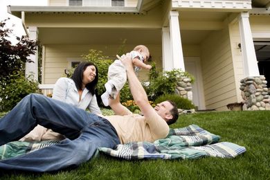 family playing