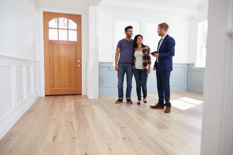 showing a couple a home