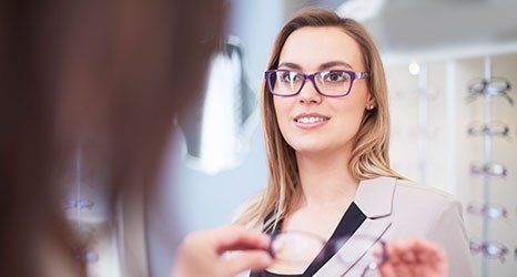 a lady with spectacles