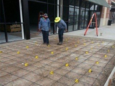 Two Men Preparing For Road Renovation — Mercedes, TX — Bernal Paving Two Men Preparing For Road Renovation — Mercedes, TX — Bernal Paving