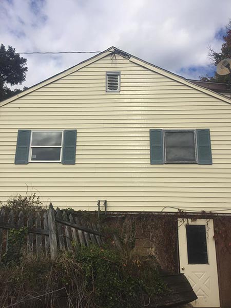 Clean back wall of house — Power Washing Services in New Galilee, PA