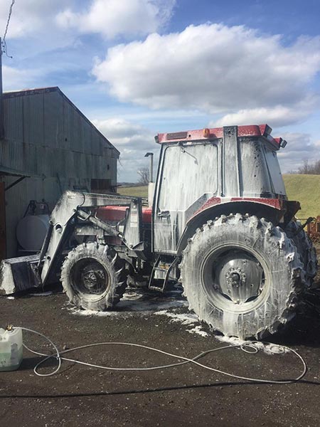 Washing the truck — Power Washing Services in New Galilee, PA