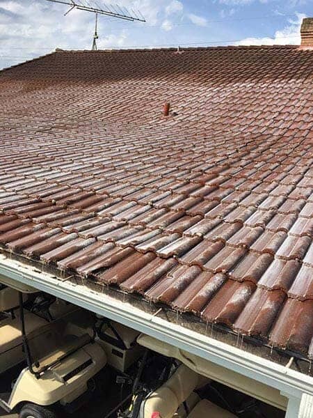 Washing house roof — Power Washing Services in New Galilee, PA