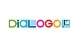 Logo per l'azienda Dialogo SA con marchio denominativo multicolore.