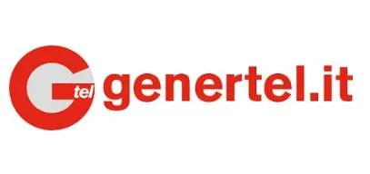 Logo dell'azienda GenerTel.it, con un cerchio rosso e la lettera