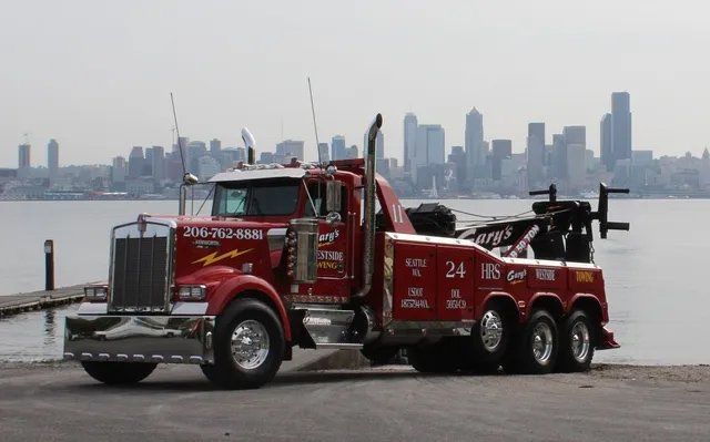 Red Tow Truck — Seattle, WA — Gary's Westside Towing