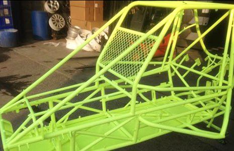 metal frame painted