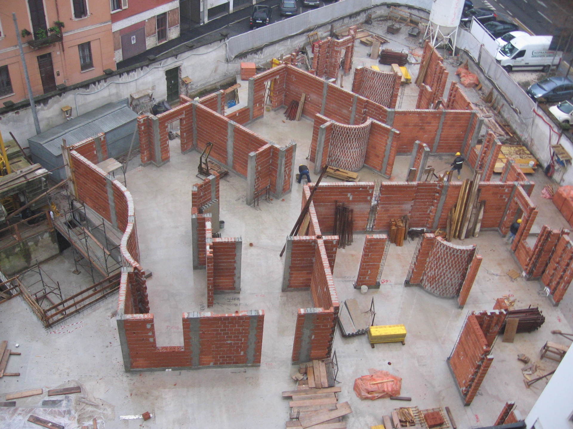 Masonry view on the ground floor