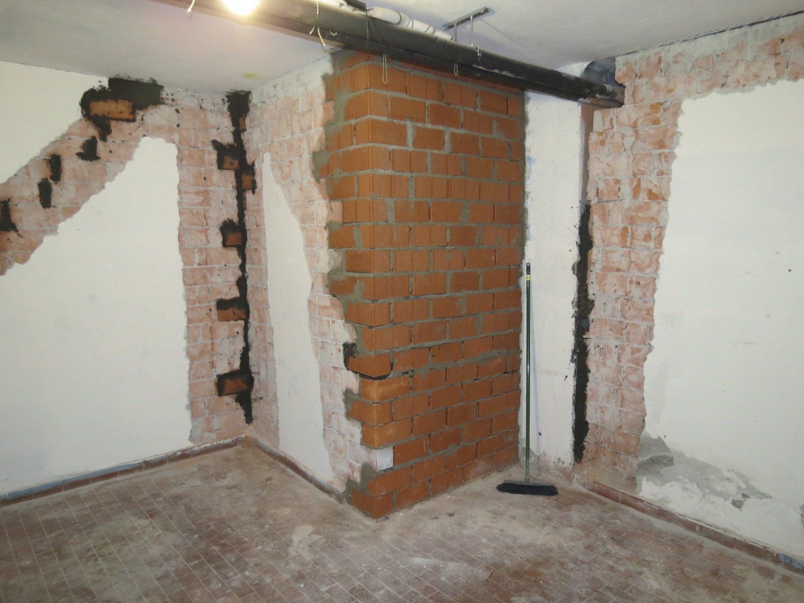 rebuilding and reconstruction of internal brick infill