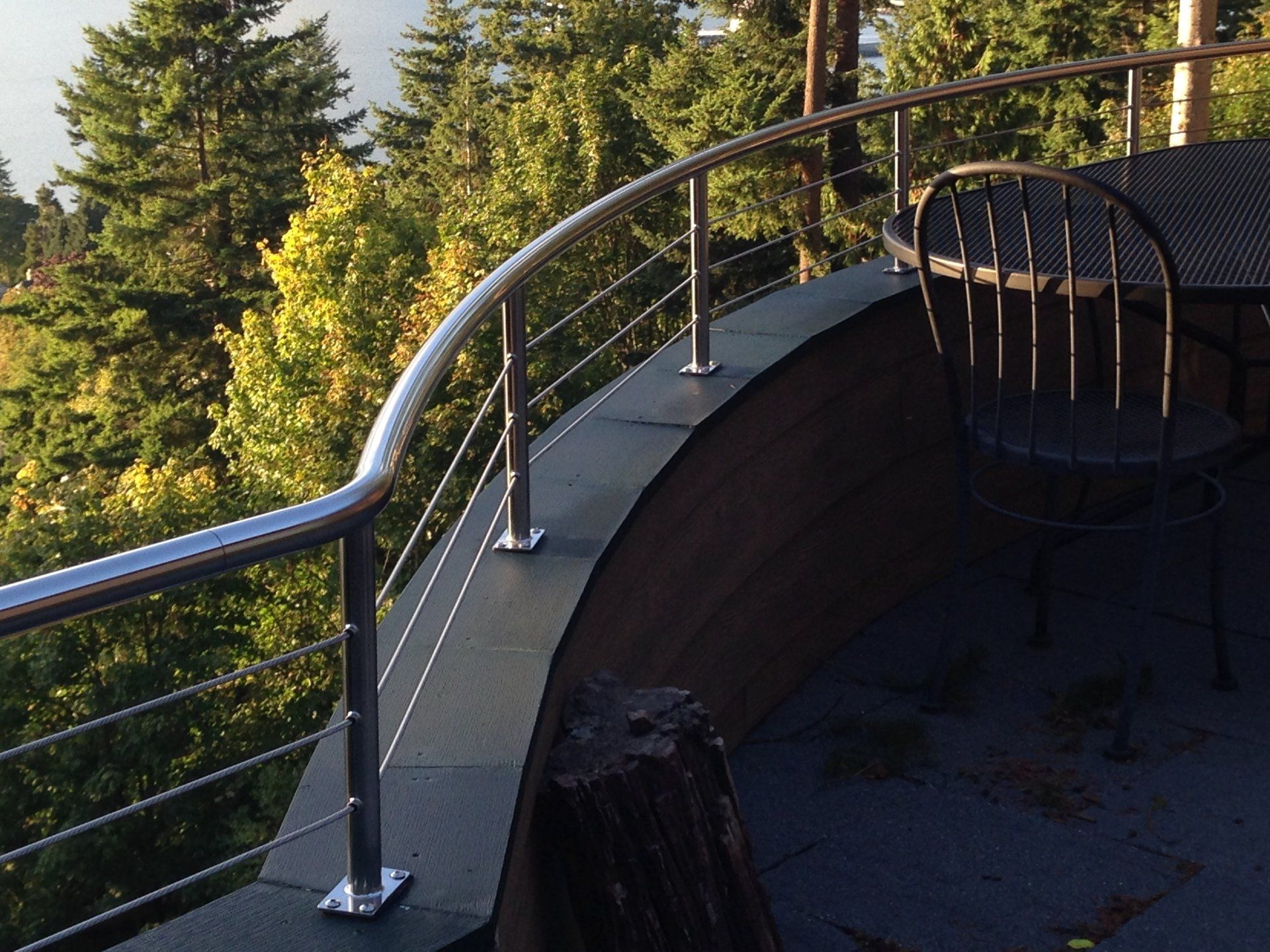 Stainless steel architectural railings by Tanner Manufacturing.