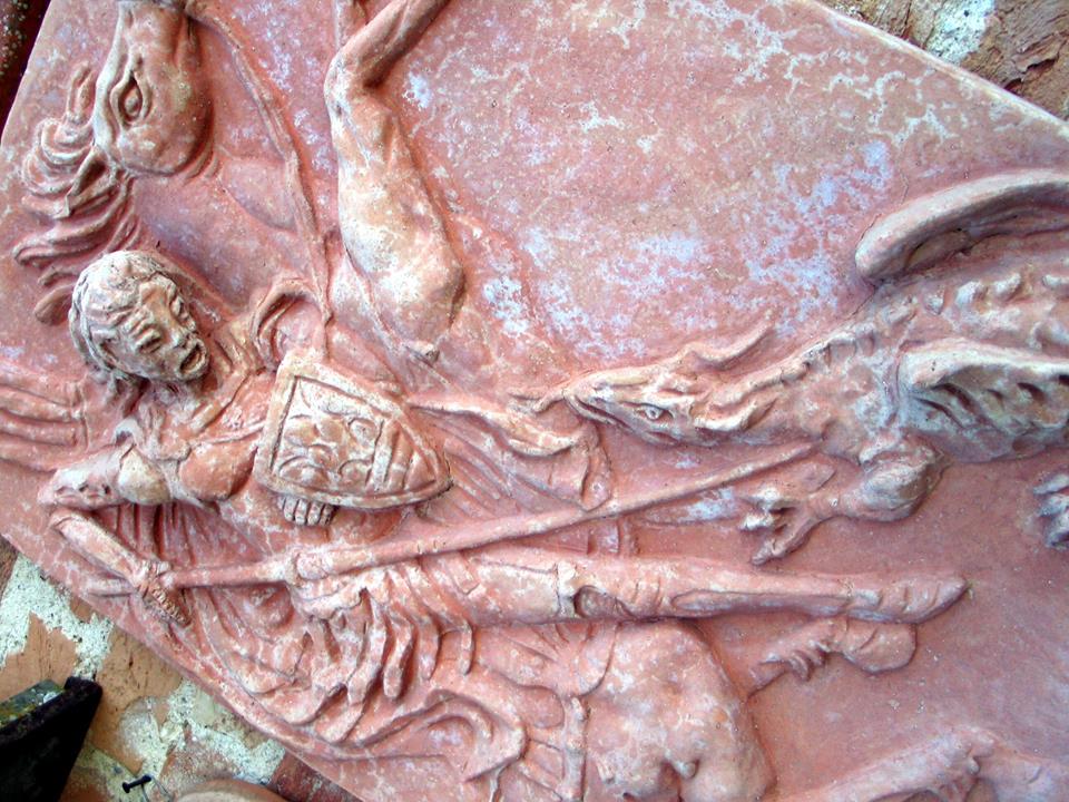 altorilievo in terracotta