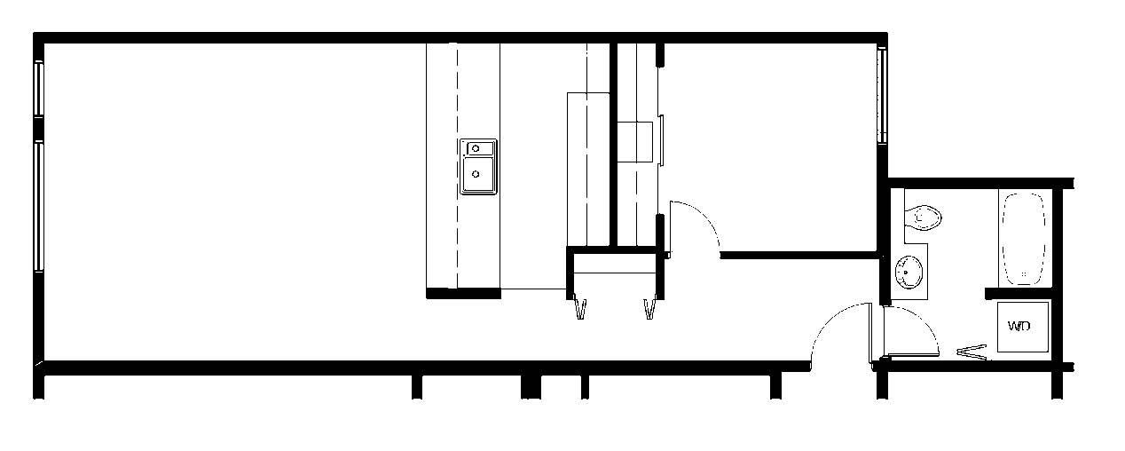 Unit 1 floorplan at Ventana