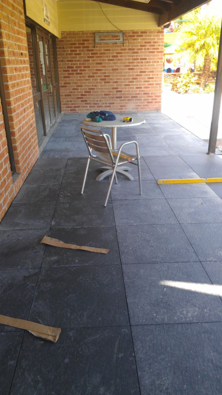 outdoor and bathroom tiling