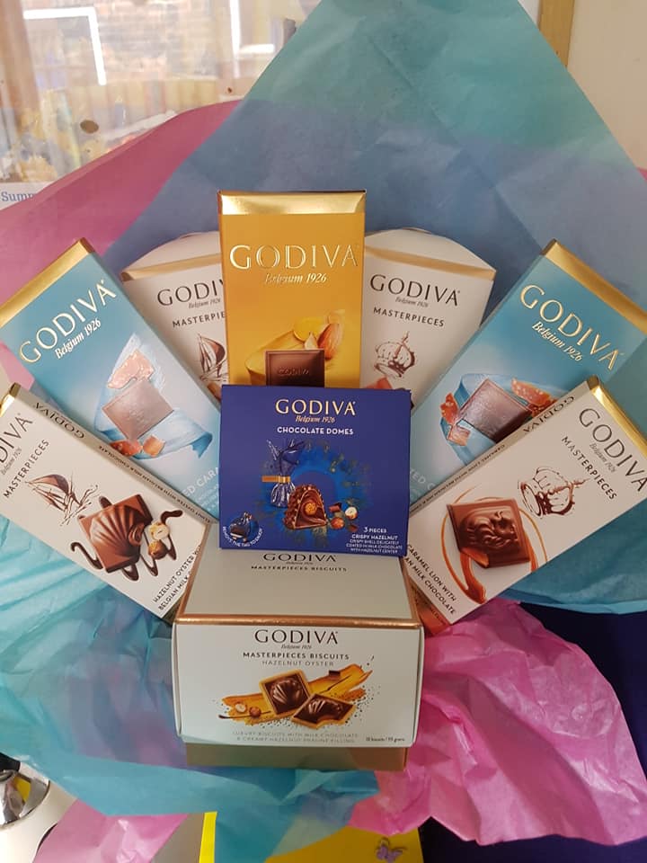 Godiva chocolate bouquet in Luton