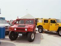 Auto Accessories — Car Hummer Red And Yellow In Chicago, IL
