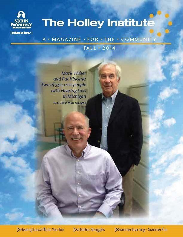 The cover of the holly institute magazine for the community