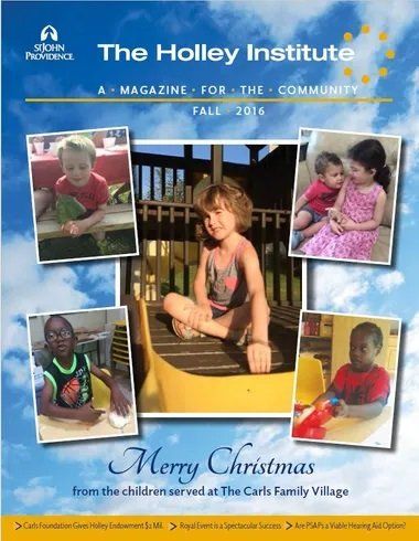 The cover of the holly institute magazine for the community