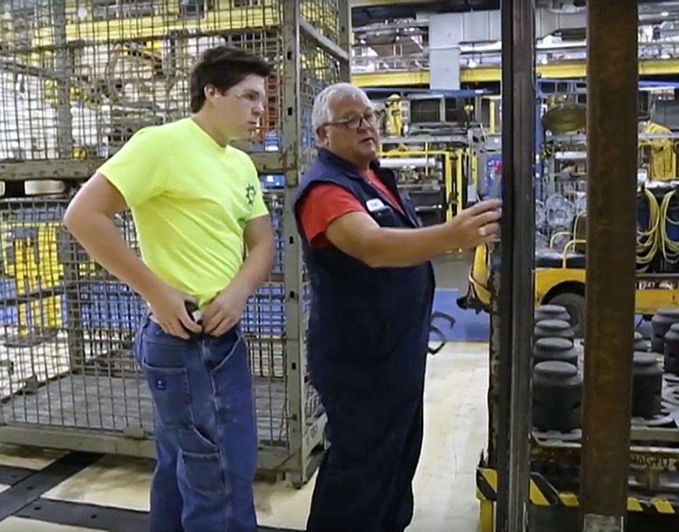 Workers in a plant 