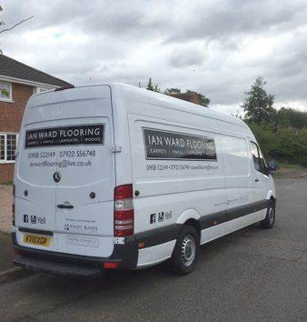 Ian Ward Flooring service vehicle