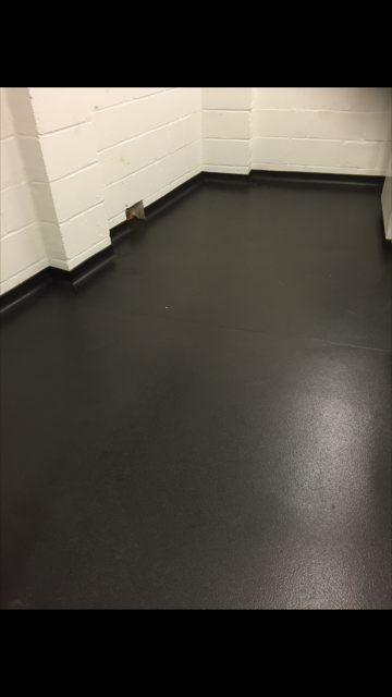 Black vinyl flooring
