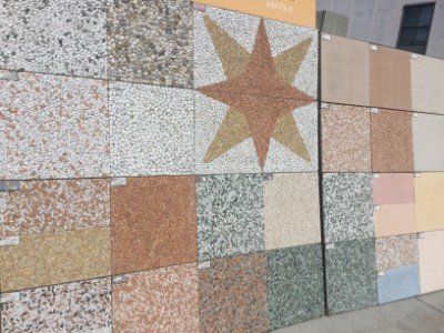 Campionario di pavimenti per esterni