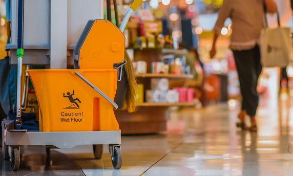Cleaning Equipment In Shopping Center — Anderson, SC — CFL Facilities Services Cleaning Equipment In Shopping Center — Anderson, SC — CFL Facilities Services
