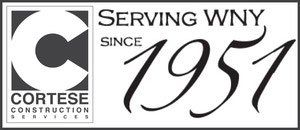 Logo for Cortese Construction Services, stating they have been serving WNY since 1951.