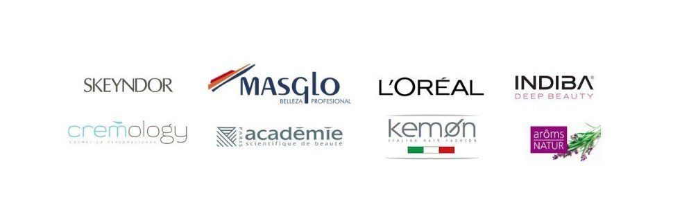 Un montón de logotipos sobre un fondo blanco, incluidos L'Oréal y Masglo.