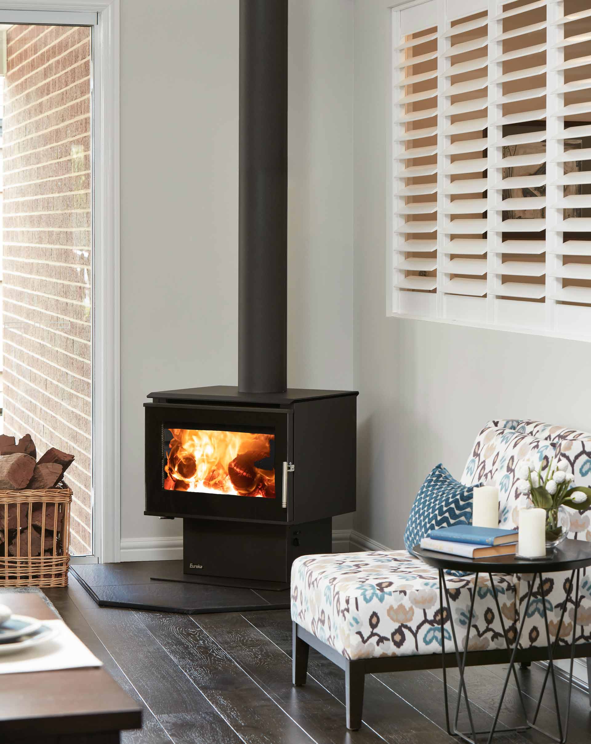 Eureka Pedestal Woodheaters — Moonah TAS — Hunts Heating