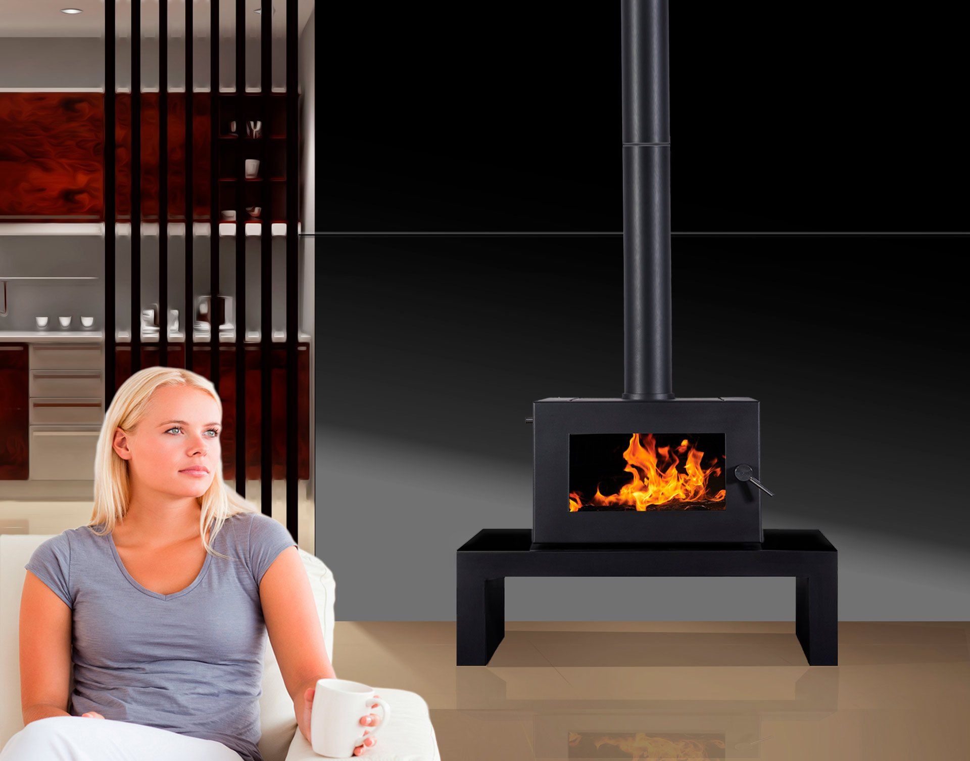 Blaze B605 Wood Heater — Moonah TAS — Hunts Heating