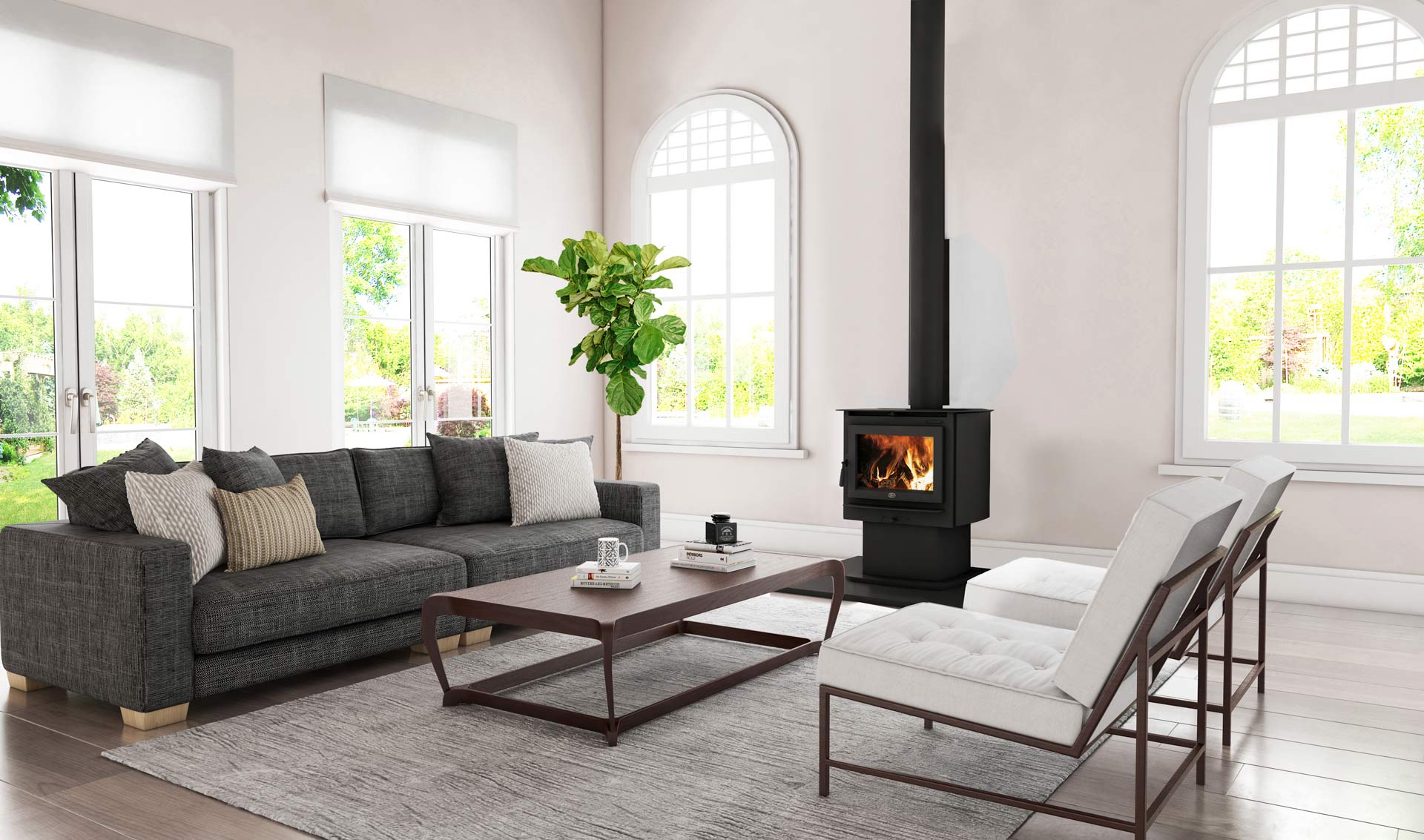 Lopi Pedestal Woodheaters — Moonah TAS — Hunts Heating