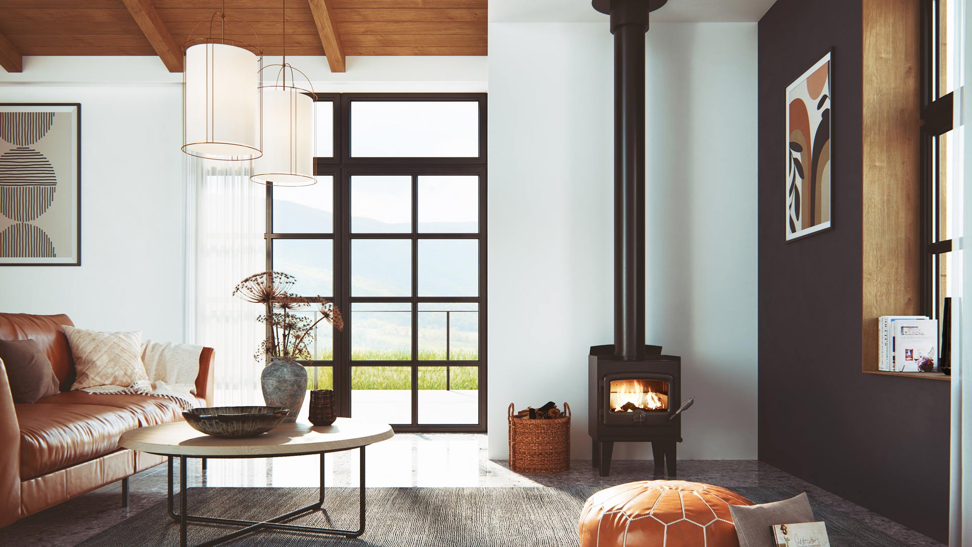 Nectre Mk1 with Legs Wood Heater — Moonah TAS — Hunts Heating