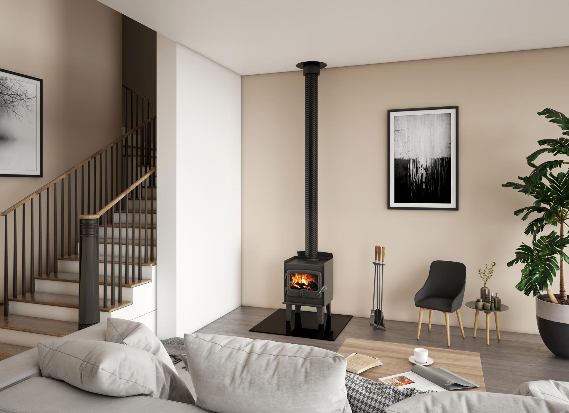 N15 Wood Heater With Legs — Moonah TAS — Hunts Heating