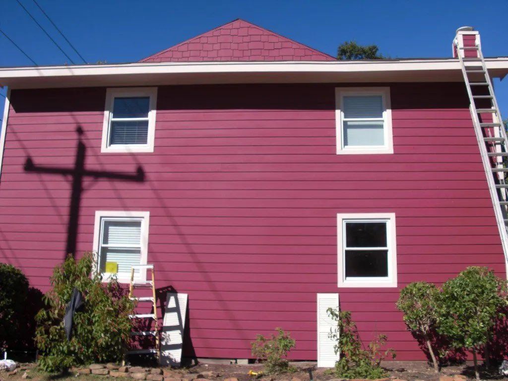 After the James Hardie Siding is installed and painted we took down the existing shutters and painted them white.