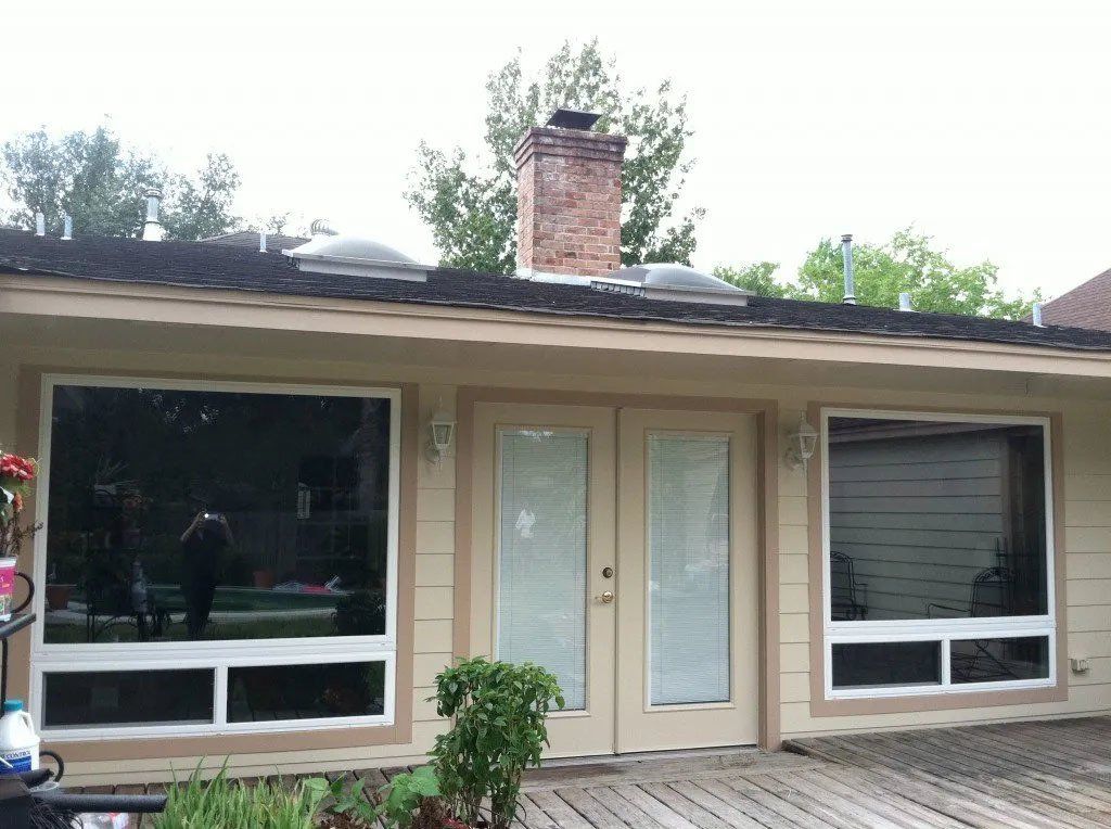 The back of the home.