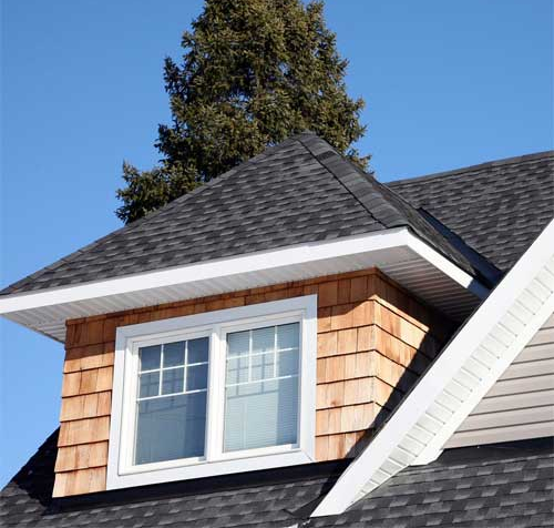roof with shingles
