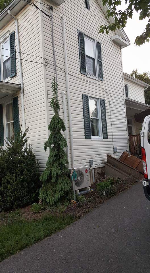 Two Story White House — Cumberland, MD — Growden Heating And Cooling