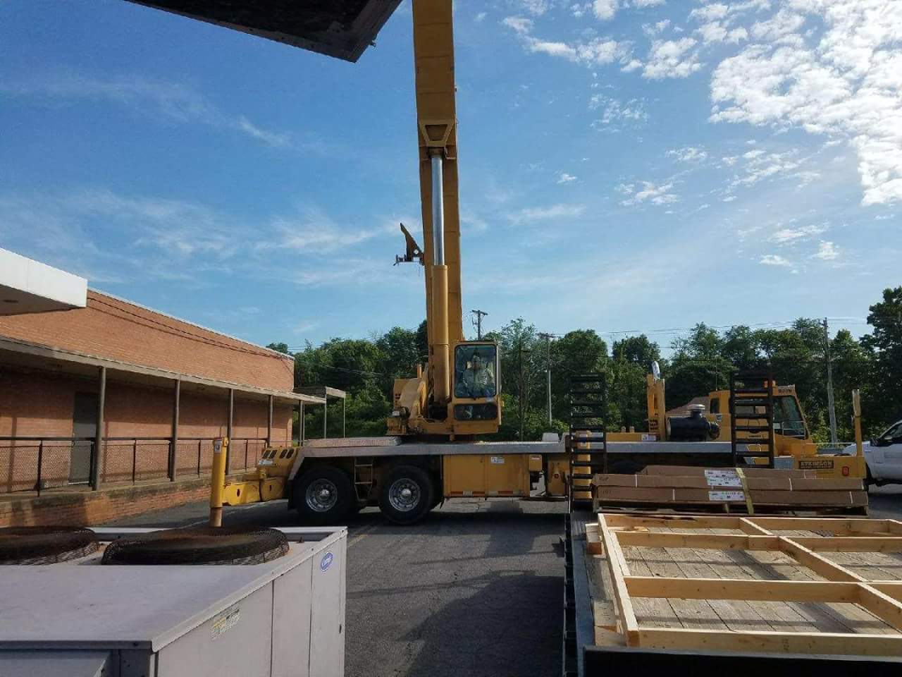 Yellow Crane Truck — Cumberland, MD — Growden Heating And Cooling