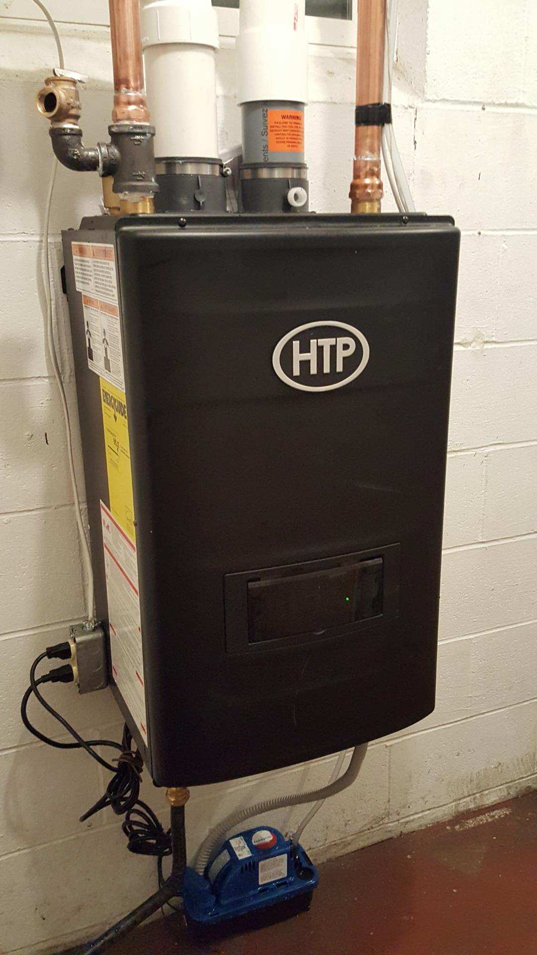 Black Heater with Copper Pipes — Cumberland, MD — Growden Heating And Cooling