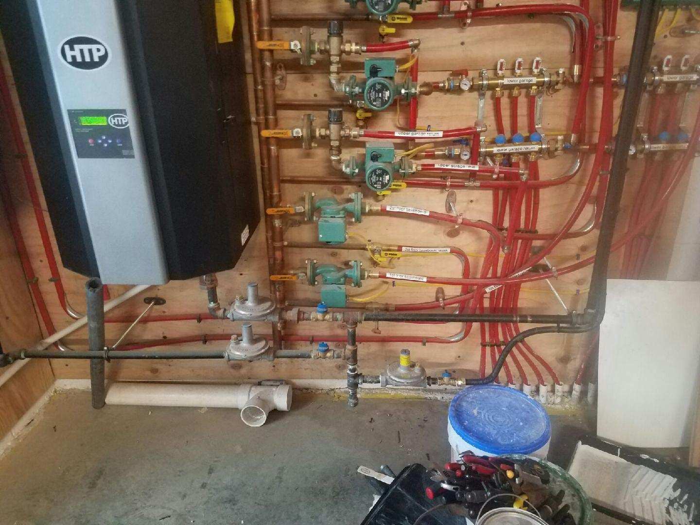 Black Heater with Meters and Pipes — Cumberland, MD — Growden Heating And Cooling