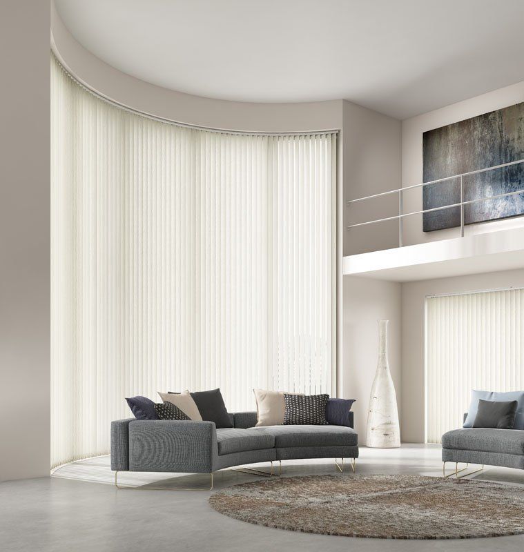 white coloured blinds