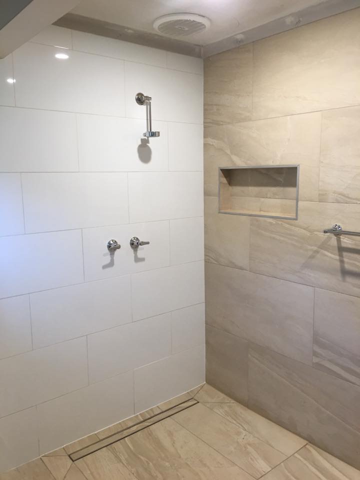 shower in bathroom