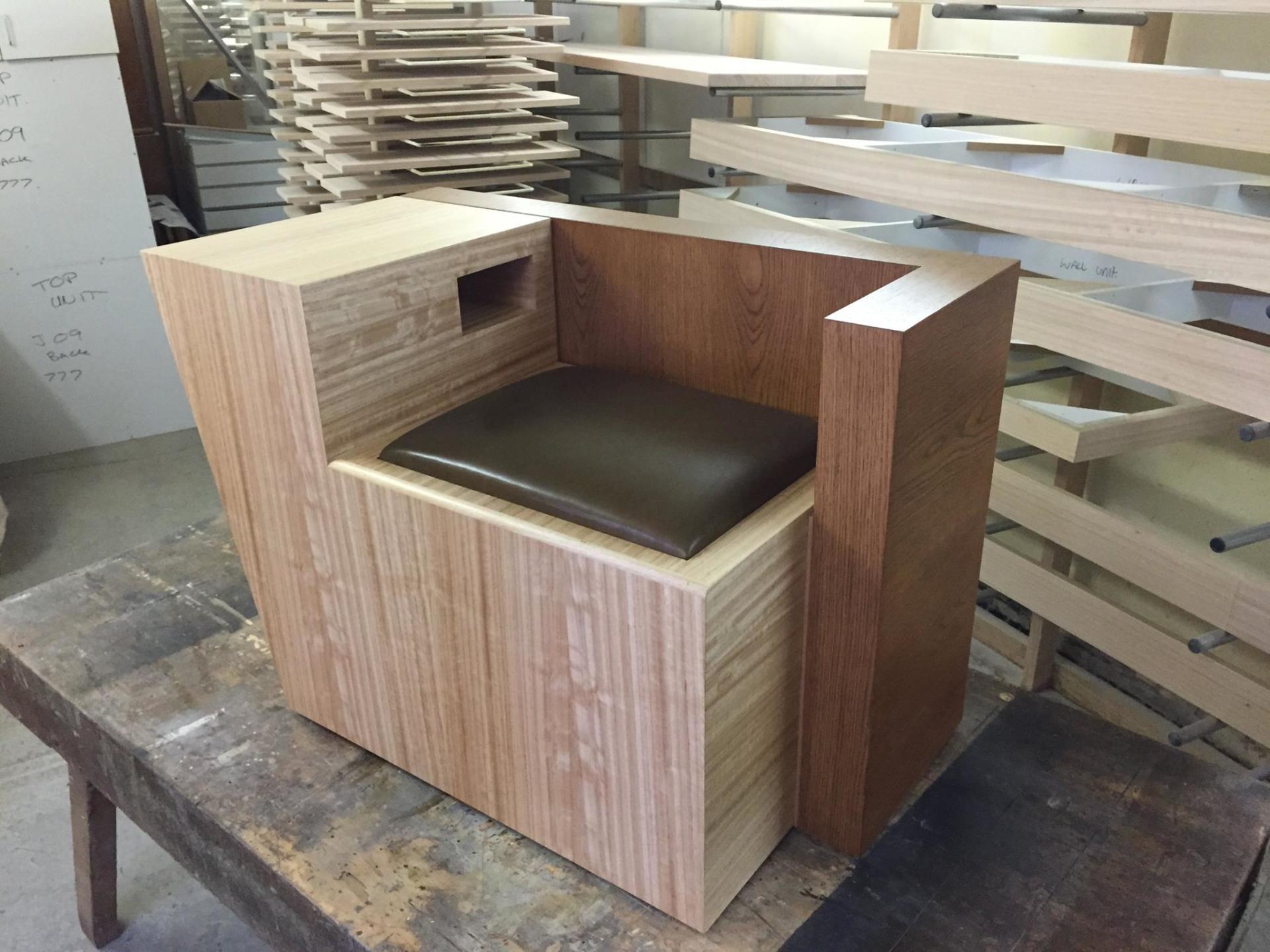 wooden seat