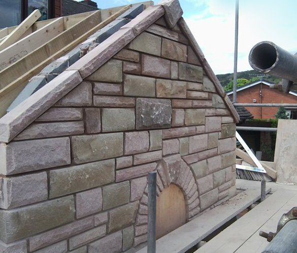 stone walls house