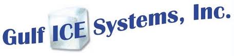 Gulf Ice Systems, Inc. logo in blue and gray with a stylized ice cube icon