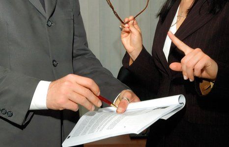 Discussion between two business associates
